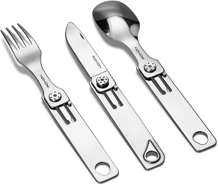 3 IN 1 Camping Utensils Detachable Cutlery Knife Spoon Fork for Outdoor Camping Hiking
