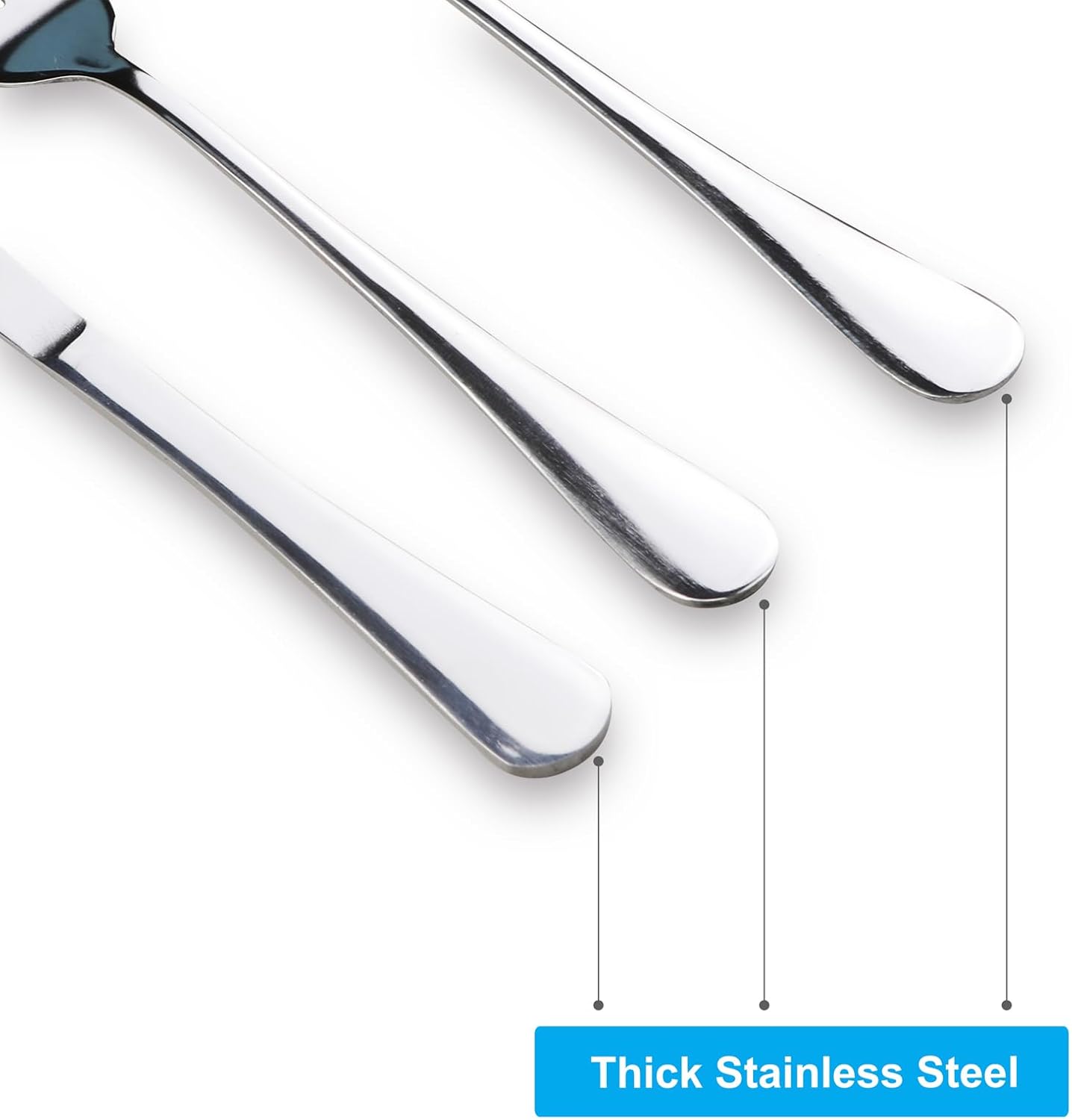 Premium Travel Utensils With Case, Stainless Steel Reusable Portable Utensils Set With Case, Lengnoyp Travel Silverware Set With Case for Lunch Box Includ Fork Spoon Knife Set, Silver